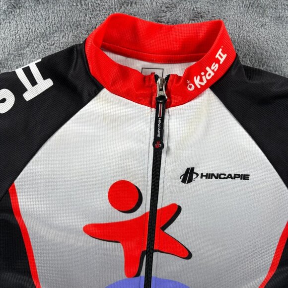 Hincapie Kids II Bright Starts M Cycling Jersey Full Zip Woman Club Fit Bike VTG - Picture 4 of 11